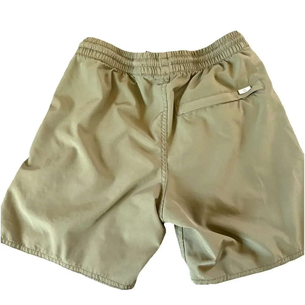 Rhythm Classic Stretch Beach Shorts Men’s Size 28 Green Minimalist Beach